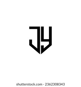JY letter logo design with white background in illustrator. Vector logo, calligraphy designs for logo, Poster, Invitation, etc.