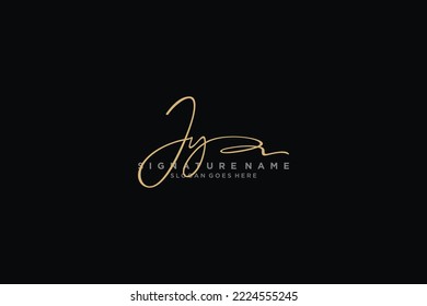 JY Letter Signature Logo Template elegant design logo Sign Symbol template vector icon