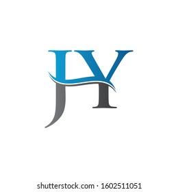JY letter Type Logo Design vector Template. Letter JY logo Design