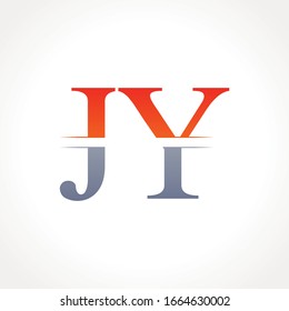 JY letter Type Logo Design vector Template. Abstract Letter JY logo Design