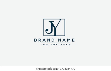 JY Logo Design Template Vector Graphic Branding Element.
