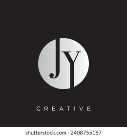 jy logo design vector modern luxury