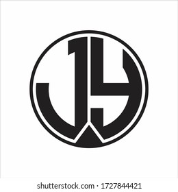 Jy Logo Monogram Circle Piece Ribbon Stock Vector (Royalty Free ...