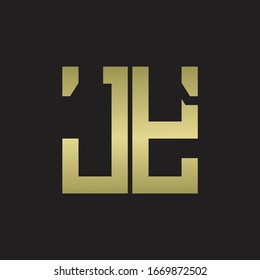 JY Logo with squere shape design template with gold colors