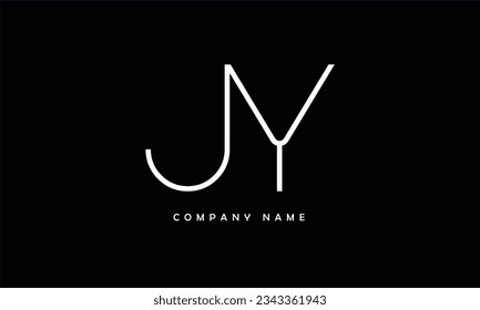 JY, YJ Abstract Letters Logo Monogram