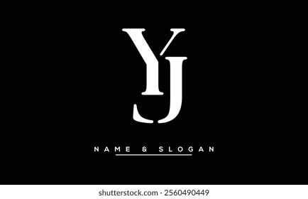 JY, YJ Abstract Letters Logo Monogram