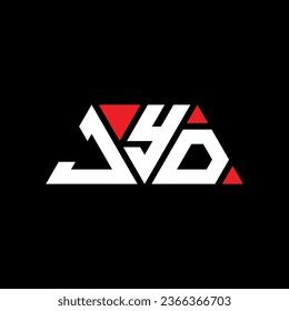 JYD Dreieck Buchstaben Logo Design mit Dreieck Form. JYD Dreieck Logo Design Monogramm. JYD Dreieck-Vektorlogo-Vorlage mit roter Farbe. JYD dreieckiges Logo Einfach, elegant und luxuriös.