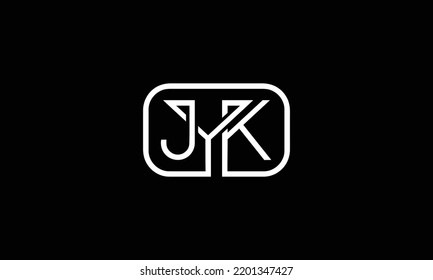El logotipo corporativo de la carta JYK. Logo vectorial de la letra JYK