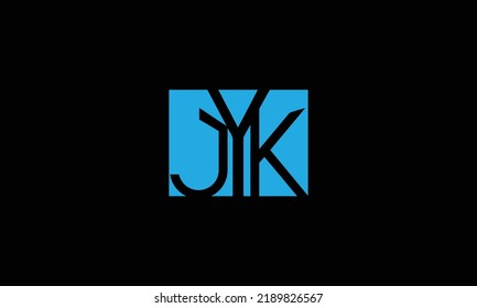 JYK Letter Logo Design. Creative Modern J Y K Letters icon vector Illustration.
