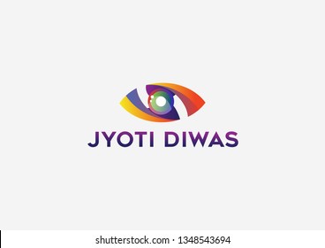 Jyoti diwas logo design