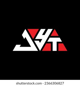 JYT Dreieck Buchstaben Logo Design mit Dreieck Form. JYT Dreieck Logo Design Monogramm. JYT Dreieck-Vektorlogo-Vorlage mit roter Farbe. JYT dreieckiges Logo Einfach, elegant und luxuriös.