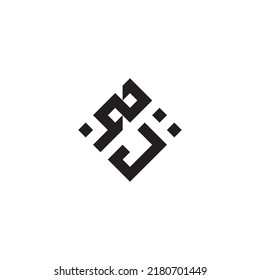 Logotipo de concepto geométrico abstracto JZ en diseño profesional de alta calidad que será mejor para el estilo de la calle