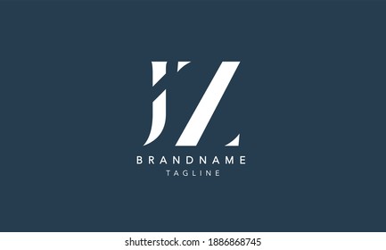 JZ Alphabet initial Letter Monogram Icon Logo vector illustration