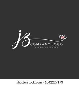JZ Beauty Vektor Logo, handschriftlich Logo der ersten Unterschrift, Hochzeit, Mode, Schmuck, Boutique, Blumen und botanisch mit kreativen Vorlage für jedes Unternehmen oder Unternehmen.