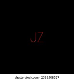 Plantilla de diseño de logotipo de letras modernas creativas de JZ