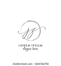 JZ Initial beauty monogram logo vector