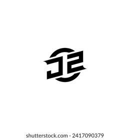 Logotipo inicial del juego JZ, diseño de banners para tu equipo de deportes electrónicos o streaming