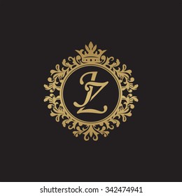 JZ initial luxury ornament monogram logo