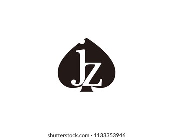 The jz initials logo inside the black shovel