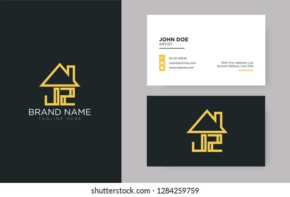 JZ Letter Real Estate Logo Design - Real estate logo.