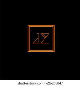 jz logo letter initial, Abstract Polygonal Background Logo, design for Corporate Business Identity,flat icon, Alphabet letter