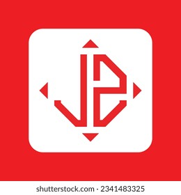 JZ modern initial monogram logo design vector. It will be suitable for which company or brand name start those initial.