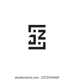 JZ square concept retro logo in high quality professional design that will print well across any print media