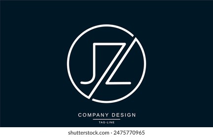 JZ, ZJ Abstract Letters Logo Monogram Design Symbol