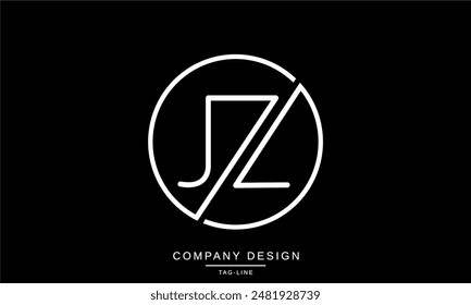 JZ, ZJ Abstract Letters Logo Monogram Design Symbol