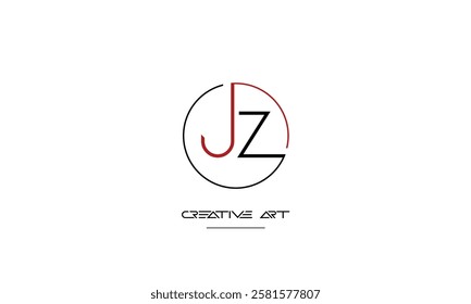 JZ, ZJ, J, Z abstract letters logo monogram