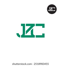 Design do monograma da letra do logotipo JZC