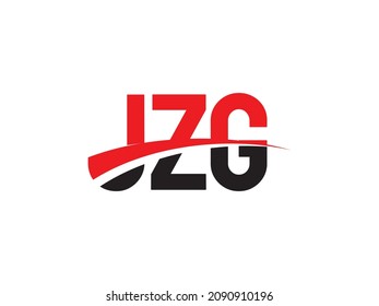Letra JZG Ilustración del vector de diseño del logotipo inicial