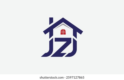jzj house monogram logo design