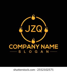 JZQ Initial Letter Logo Design Template for Company Vector
