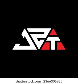 JZT Dreieck-Buchstaben Logo-Design mit Dreiecksform. JZT Dreieck Logo Design Monogramm. JZT Dreieck-Vektorlogo-Vorlage mit roter Farbe. JZT dreieckiges Logo Einfach, elegant und luxuriös.