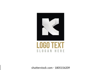 k 3D LETTER BUSINESS ICON