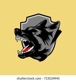 K 9 German Shepherd Mascot