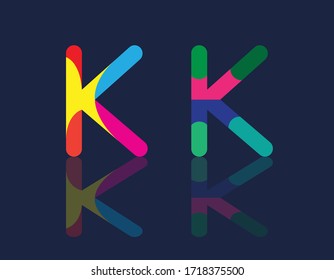 k .A modern style font suitable for logos and various designs