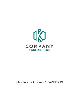 K abstract initial logo design. Editable logo vector download.