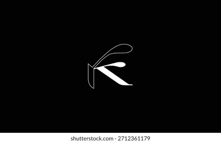 MONOGRAMA DEL LOGOTIPO DE LA LETRA ABSTRACTAS K