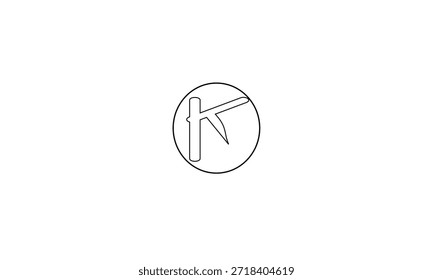 K ABSTRACT LETTER LOGO MONOGRAM