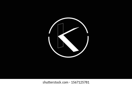 K abstract vector logo monogram template