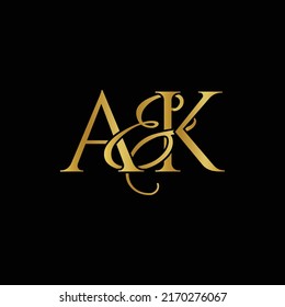 K Ak Logo Initial Vector Mark Stock Vector (Royalty Free) 2170276067 ...