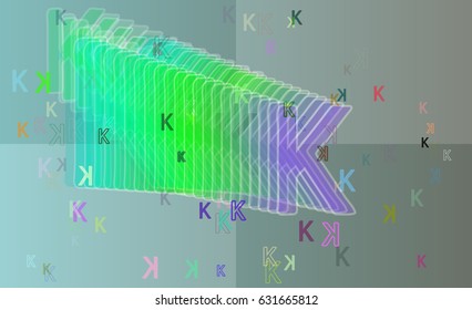 K Alphabet art idea