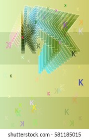 K Alphabet design icon