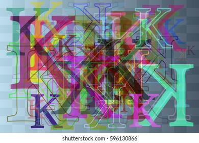 K Alphabet design idea