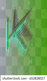 K Alphabet design idea