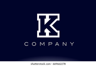 K alphabet letter logo creative company vector icon design template