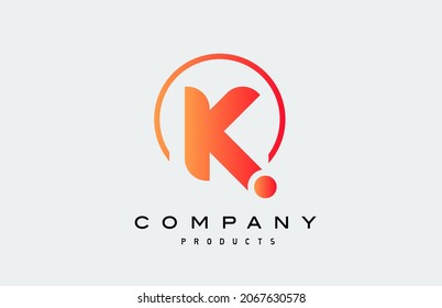 K alphabet letter logo icon. Creative design for business and company