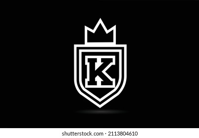 K alphabet letter logo icon design with wings. Creative template for business and company in black and white